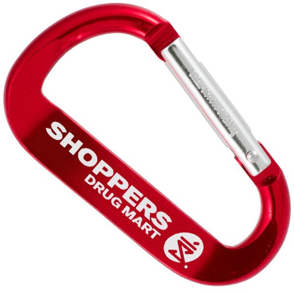 Large 80mm Logobeener carabiner keychain with customized engraving
