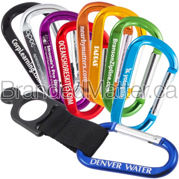 80mm Carabiners with Water Bottle Holder