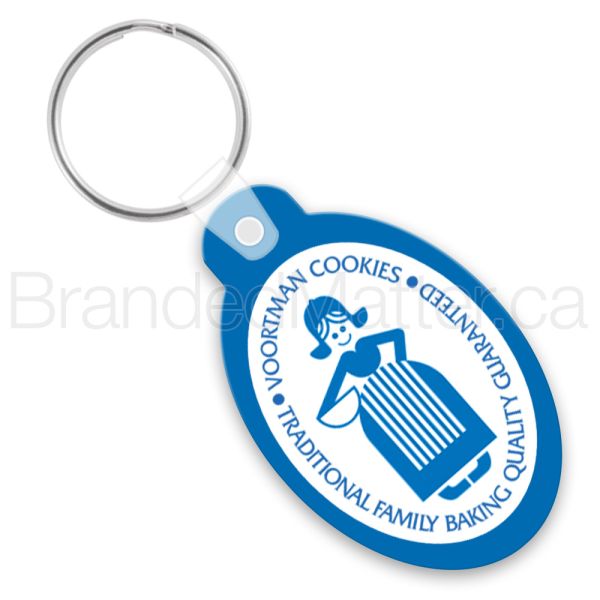 Oval With Tab Promo Keychains