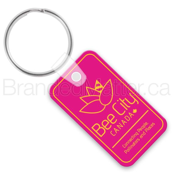 Rectangle With Rounded Corners Keychains
