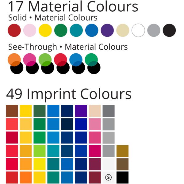 Vinyl materials colour chart