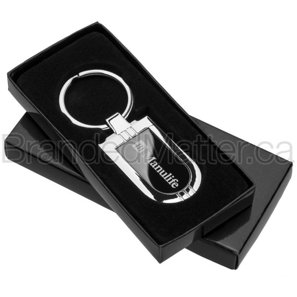 Onyx Badge Engraved Keychains
