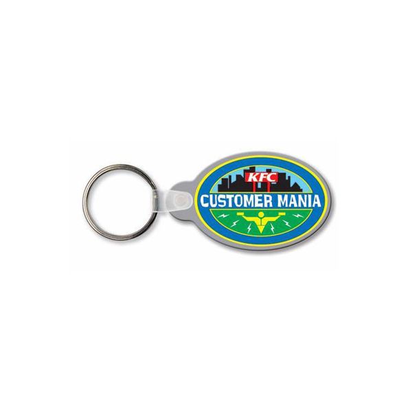 Oval With Tab Promo Keychains